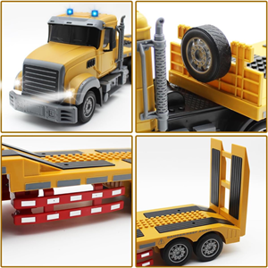 ماشین کنترلی تریلی حمل لودر بزرگ Remote Control TRANSPORT TRUCK مقیاس 1:24_اسباب بازی
